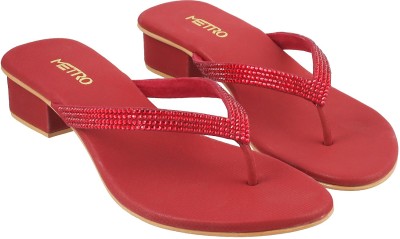 METRO Women Heels(Red , 37)