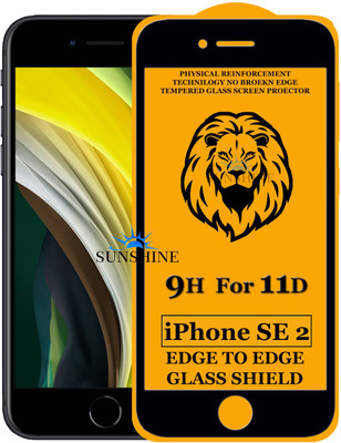 SUNSHINE Edge To Edge Tempered Glass for IPHONE SE 2(2020)(Pack of 1)