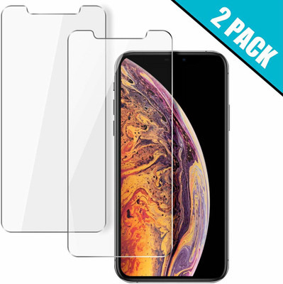 Gtel Edge To Edge Tempered Glass for Apple iPhone XS(Pack of 2)