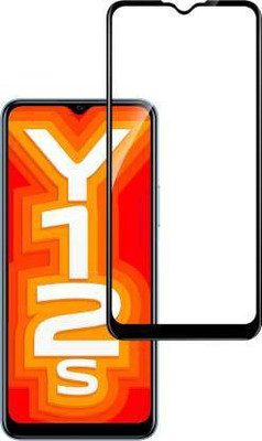 kentop Edge To Edge Tempered Glass for VIVO Y12s 2021 + V2069(Pack of 1)