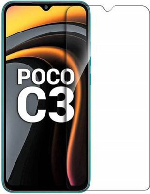 SRT Tempered Glass Guard for Poco C3(Pack of 1)