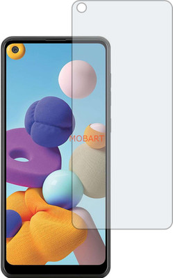 MOBART Tempered Glass Guard for SAMSUNG GALAXY A21 (Flexible Shatterproof)(Pack of 1)