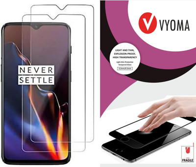 VYOMA Tempered Glass Guard for OnePlus 6T, OnePlus 7(Pack of 2)