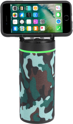 FRAONY Powerful sound quality stereo bass mini dynamite with inbuilt mobile stand support TF card & AUX splashproof wireless 10 W Bluetooth Speaker(Multicolor, Stereo Channel)