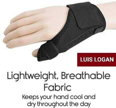 LUIS LOGAN Thumb Brace Spica Splint Support Thumb Stabilizer (Black,Free) Splints(Black)