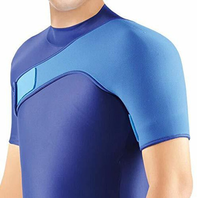 PARISILL Shoulder Support Adjustable Shoulder Brace Neoprene Shoulder Support (Left) Shoulder Support(Blue)