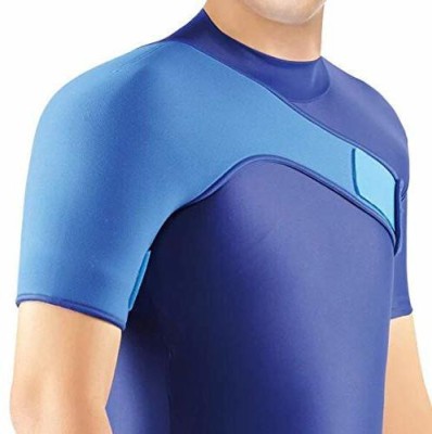 PARISILL Shoulder Support Adjustable Shoulder Brace Neoprene Shoulder Support (RIGHT) Shoulder Support(Blue)