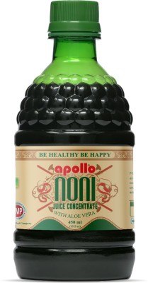 Apollo Noni With Aloevera Juice Concentrate Caramel(450 ml, Pack of 1)