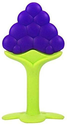 Kidsify Baby Fruit Shape Silicone Teethers Soft Stick Chews Nibbler for Baby Dental Care BPA-Free for Infants Baby (Blue) Teether(Blue)