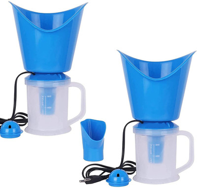 Riddhi Golden Line Pack Of 2 ,3 In 1 Steamer Vaporizer for facial and cold and cough Nose Steamer Cough Steamer, Nozzle Inhaler & Nose Vaporizer ,Stream inhalator cum facial sauna Useful for both Health & Beauty Vaporizer (Blue) Vaporizer(Blue)