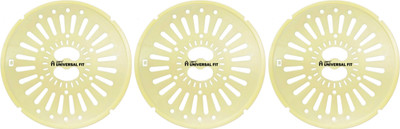 LSRP's Universal Fit Spin Cap Suitable With LG 7.5KG To 8KG Washing Machine - Spin Cover - Spinner Safety Cover - Dryer Safety Lid (26CM/10.2IN Diameter) - Yellow - Pack Of 3 Caps Washing Machine Net(Pack of 1)