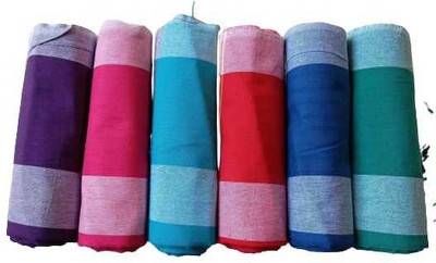 GOPAL HANDLOOMS Cotton 500 GSM Bath Towel Set(Pack of 6)