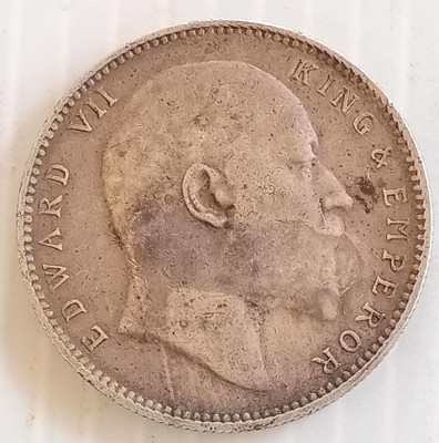 MANMAI COINS BRITISH INDIA - KING EDWARD SILVER RUPEE - 1903 - 1910 Medieval Coin Collection(1 Coins)