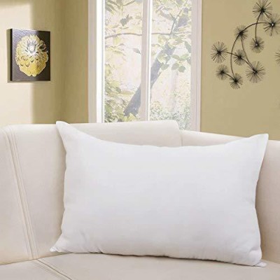 Casanest Plain Pillows Cover(43 cm*69 cm, White)