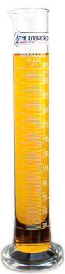 THE LABWORLD Measuring cylinder 250 ml borosilicate glass for chemistry lab Graduated Cylinder Borosilicate Glass Graduated Cylinder(250 ml)