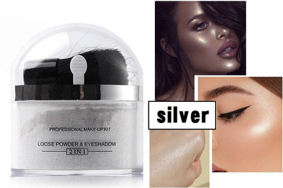 THTC MAKEUP FACE MULTI USE HIGHLIGHTER WITH BRUSH Highlighter(GOLD)