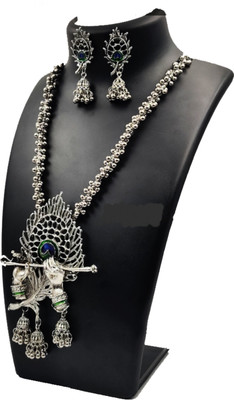 ovyacollection Alloy Sterling Silver, Silver Silver, Green, Blue Jewellery Set(Pack of 1)