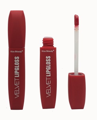 Kiss Beauty Velvet Liquid Lipstick Lipgloss AS8(5 g, AS8)