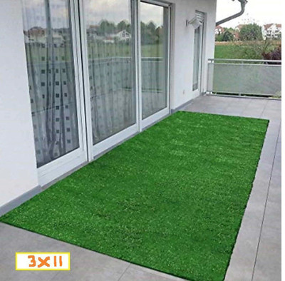 COMFY HOME Artificial Grass, PP (Polypropylene) Floor Mat(Green, Extra Large)