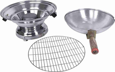 DNG MART Aluminum Tandoor Bati Maker It is used to make Bati, Tandoori Roti, Chicken, Naan, Pizza, cake, and grill dishes. It Oven Outer Door Glass