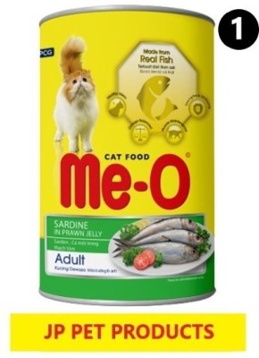 Me-O JP PET PRODUCTS Sardine in Prawn Jelly Can 001 0.4 kg Wet Adult Cat Food