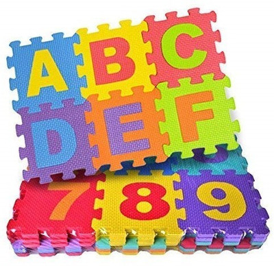 FOX fusion Alphabets Non-Toxic EVA MAT, Interlocking Puzzle Mat for Kids Educational ABCD Learning Toys Mats for Kids(36 Pieces)