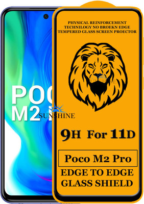 SUNSHINE Edge To Edge Tempered Glass for XIAOMI POCO M2 PRO(Pack of 1)