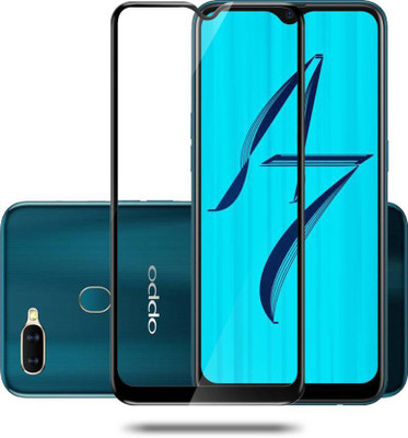 Express Buy Edge To Edge Tempered Glass for Oppo A7(Pack of 1)