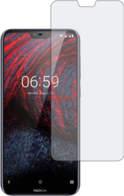 MOBART Tempered Glass Guard for NOKIA X6 (Flexible Shatterproof)(Pack of 1)