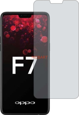 MOBART Tempered Glass Guard for OPPO F7(Pack of 1)