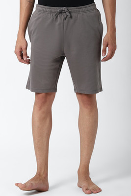 PETER ENGLAND Solid Men Grey Regular Shorts