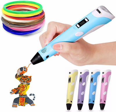 IDUINO 3D Pen Second Generation for Kids/Adult/Children with 3m FREE Filament + 30 m extra Filament (BLUE) 3D Printer Pen