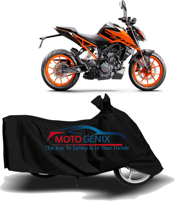Amozkart Two Wheeler Cover for KTM(200 Duke, Black)