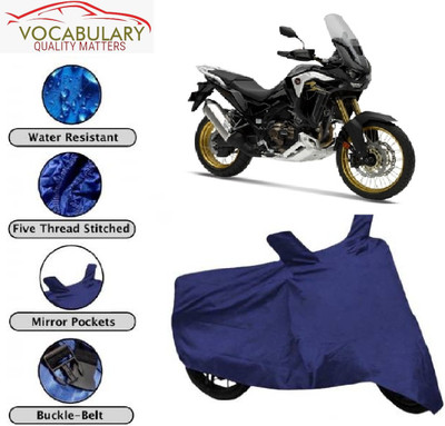 MEGA MARTZZ Waterproof Two Wheeler Cover for Honda(Africa Twin, Blue)
