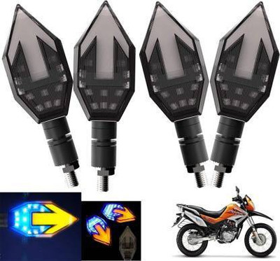 QUIRKY ZONE Front, Rear LED Indicator Light for Hero Impulse, Universal For Bike(Yellow, Blue)