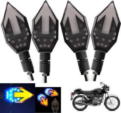 QZ DEVICE Front, Rear LED Indicator Light for Hero Splendor pro classic(Yellow, Blue)