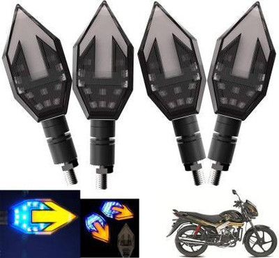 QUIRKY ZONE Front, Rear LED Indicator Light for Mahindra Centuro, Universal For Bike(Yellow, Blue)