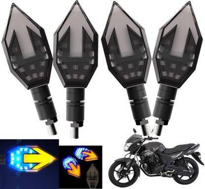 QUIRKY ZONE Front, Rear LED Indicator Light for Yamaha SZ-RR, Universal For Bike(Yellow, Blue)