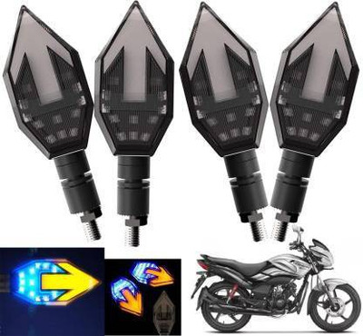 QZ DEVICE Front, Rear LED Indicator Light for Hero Passion X Pro(Yellow, Blue)