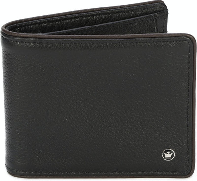 LOUIS PHILIPPE Men Formal Black Artificial Leather Wallet(4 Card Slots)
