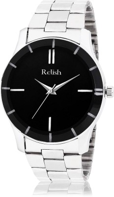 RELish RE-BB8083 Black Dail, Stylish Luxury Design Steel Chain Analog Watch  - For Men