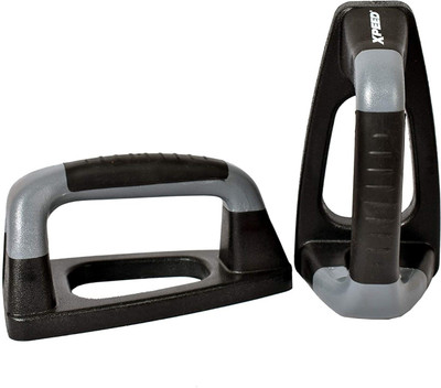 XpeeD Plastic Push-Up Bar, 4-inch Height Black & Gray(Pack Of 1 Pair) Push-up Bar