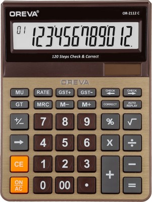 OREVA OR 2112 C [D.BROWN GOLDEN] OR 2112 C [D. BROWN GOLDEN] Financial  Calculator(12 Digit)