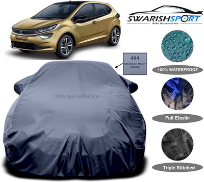 Swarish Car Cover For Tata Altroz (With Mirror Pockets)(Grey)