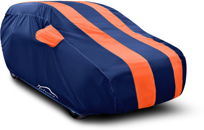 JEHOVA Car Cover For Mahindra Jeep (With Mirror Pockets)(Orange)
