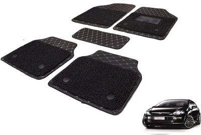 Auto Hub Leatherite 7D Mat For  Fiat Punto Evo(Black)