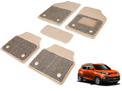 MOCKHE Leatherite 7D Mat For  Mahindra KUV100(Beige)