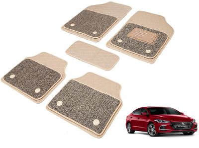 Auto Hub Leatherite 7D Mat For  Hyundai Elantra Fluidic(Beige)