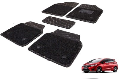 Auto Hub Leatherite 7D Mat For  Honda Jazz(Black)