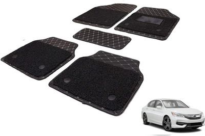 Auto Hub Leatherite 7D Mat For  Honda Accord(Black)